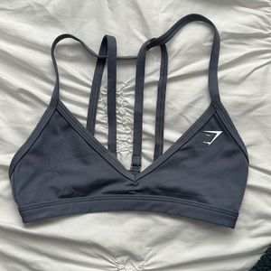 Gymshark minimal sports bra, evening blue size XS